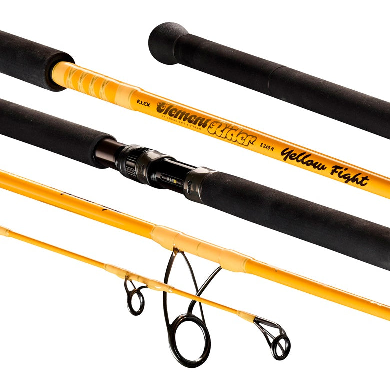 Lanseta ILLEX Element Rider X5 Yellow Fight, 2.40m, 80-180g, 1+1seg