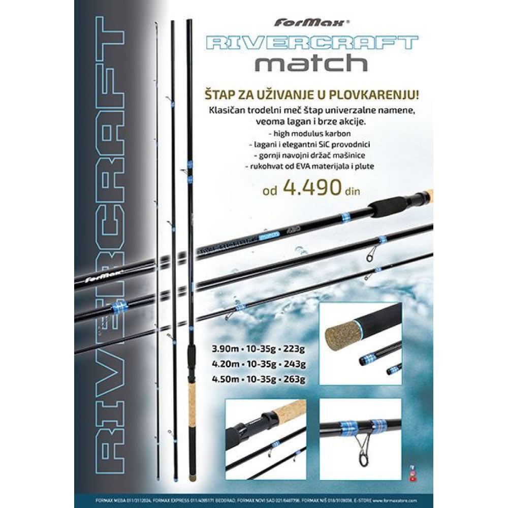 Lanseta Match FORMAX Rivercraft, 4.20m, 10-35g, 3seg