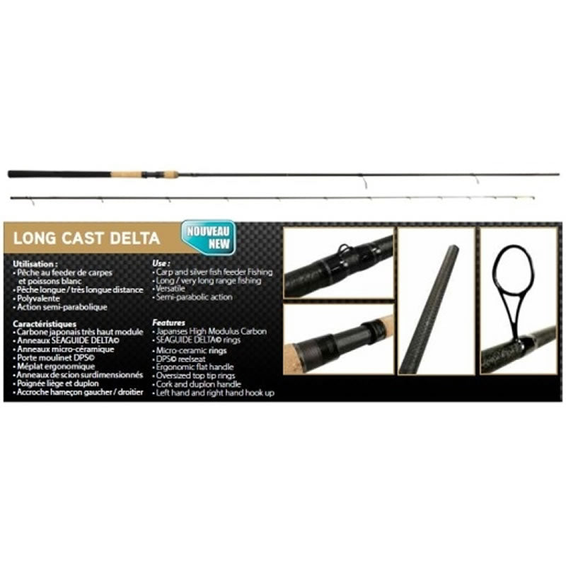 Lanseta RIVE Long Cast Delta 3.70m, 100g, 2+4seg