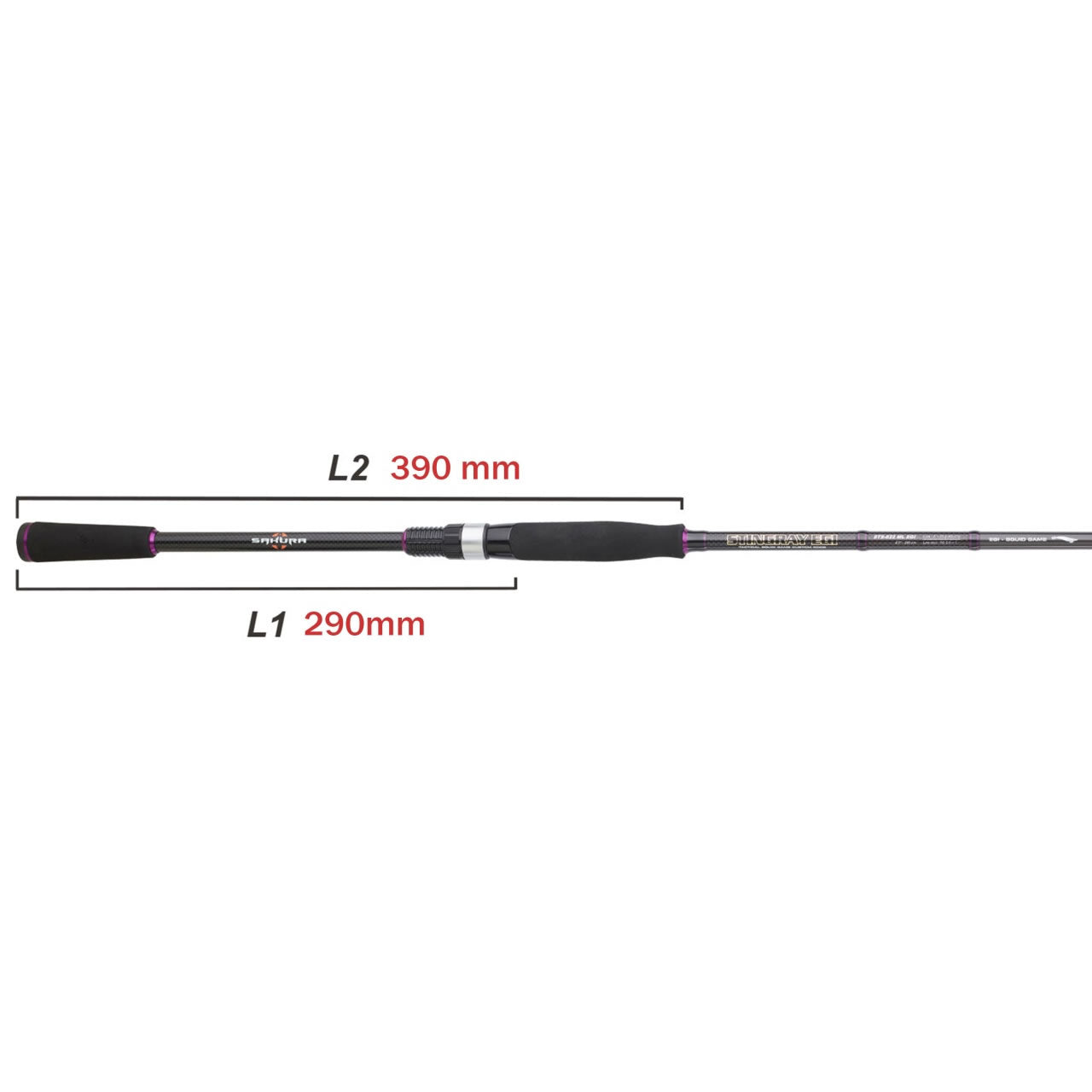 Lanseta SAKURA Stingray Egi Spinning STS 702M, 2.13m, 10-40g, 2seg