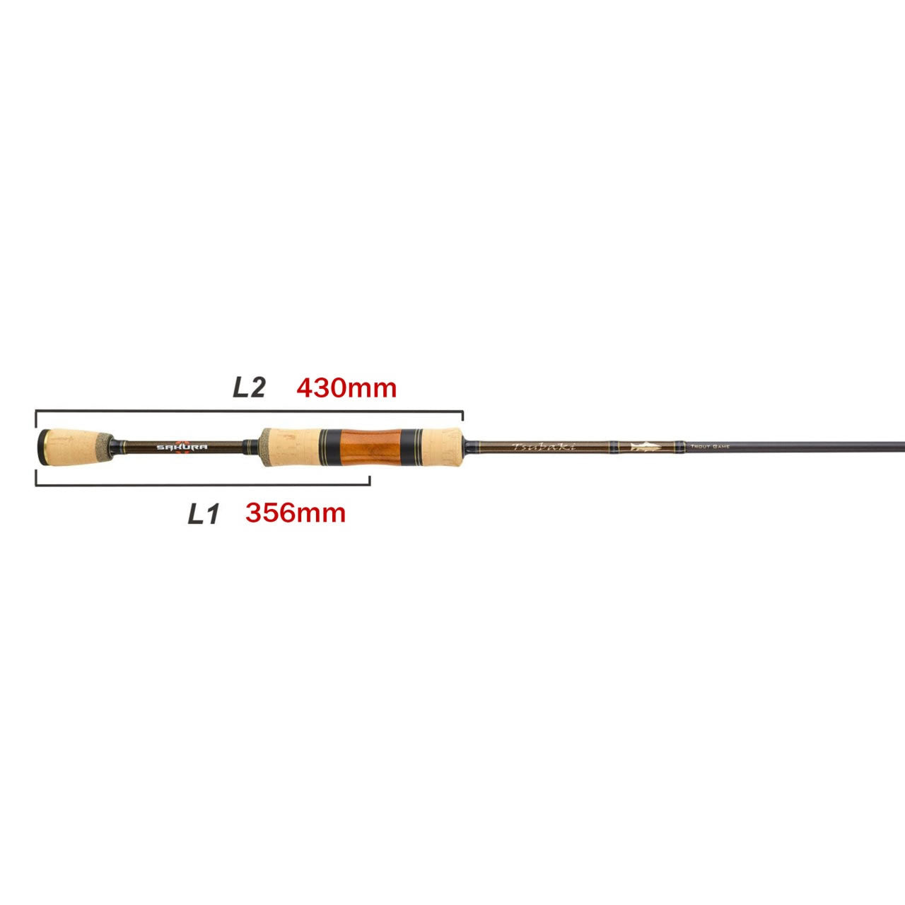 Lanseta SAKURA Tsubaki Spinning Big Water Hunter TSU 803M 2.44m, 20g, 3seg