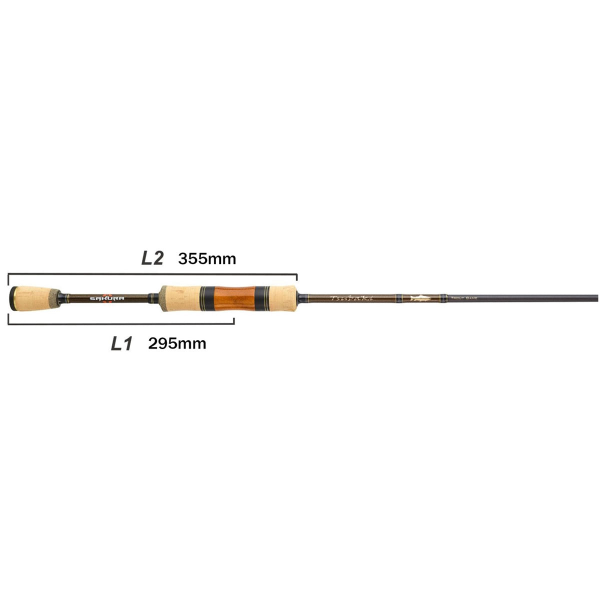 Lanseta SAKURA Tsubaki TSU 702 ML, 2.13m, 3-12g, 2 seg, Stream Finesse