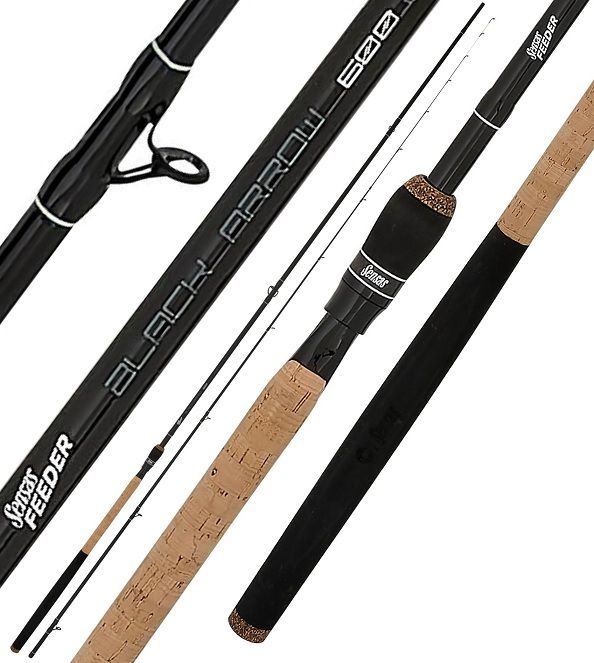 Lanseta SENSAS Black Arrow Feeder 600 Medium, 60-100m, 3.90m, 2+3seg