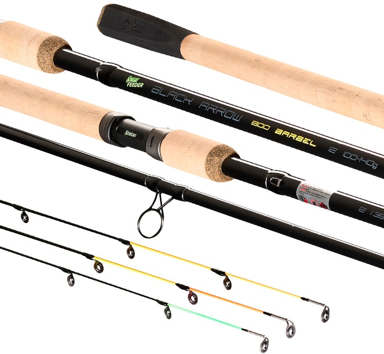 Lanseta SENSAS Black Arrow Feeder Barbel 800, 3.60m, 100-140g, 2+3seg