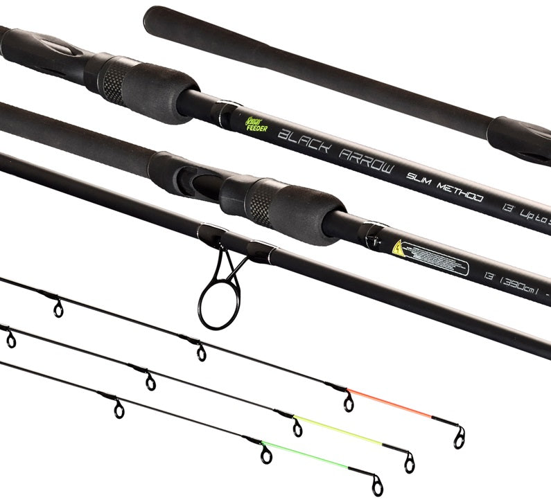 Lanseta SENSAS Black Arrow Silm Method Feeder Up To 2+3seg