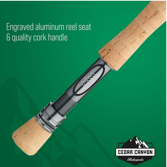 Lanseta Shakespeare Cedar Canyon Summit Fly Rod 2.74m, Clasa 8, 4seg