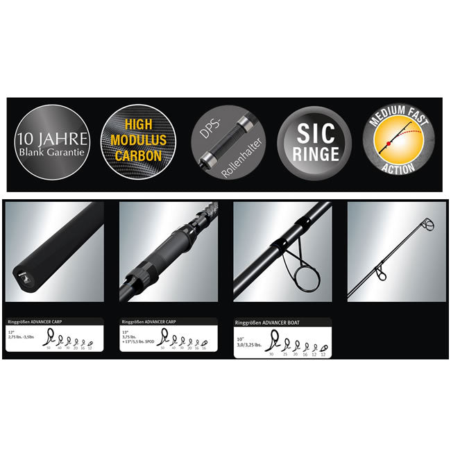 Lanseta Sportex Advancer Cs-2 Carp 12ft 3.66m