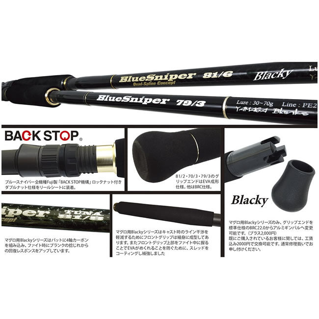Lanseta Yamaga Blanks Blue Sniper 85/4 Canary 2.57m 25-100g
