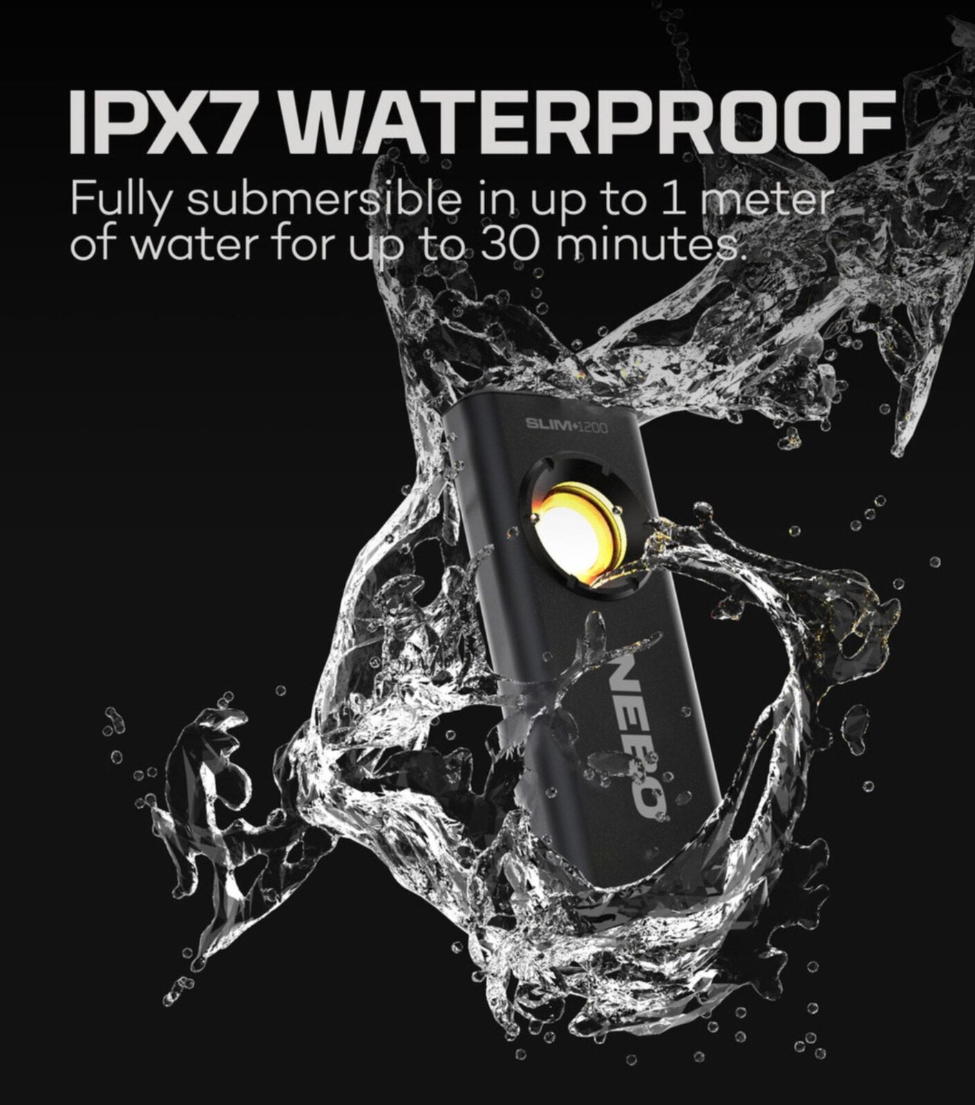 Lanterna Buzunar Nebo SLIM+ 1200 Lm, IPX7, 1500mAh , Rechargeable