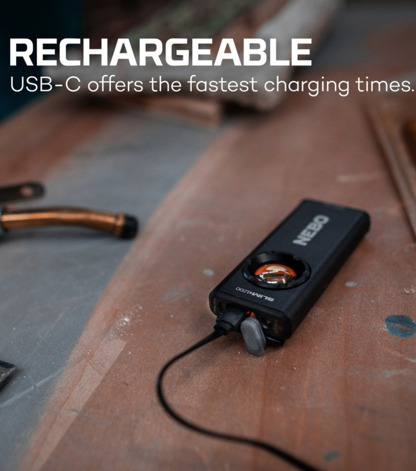 Lanterna Buzunar Nebo SLIM+ 1200 Lm, IPX7, 1500mAh , Rechargeable