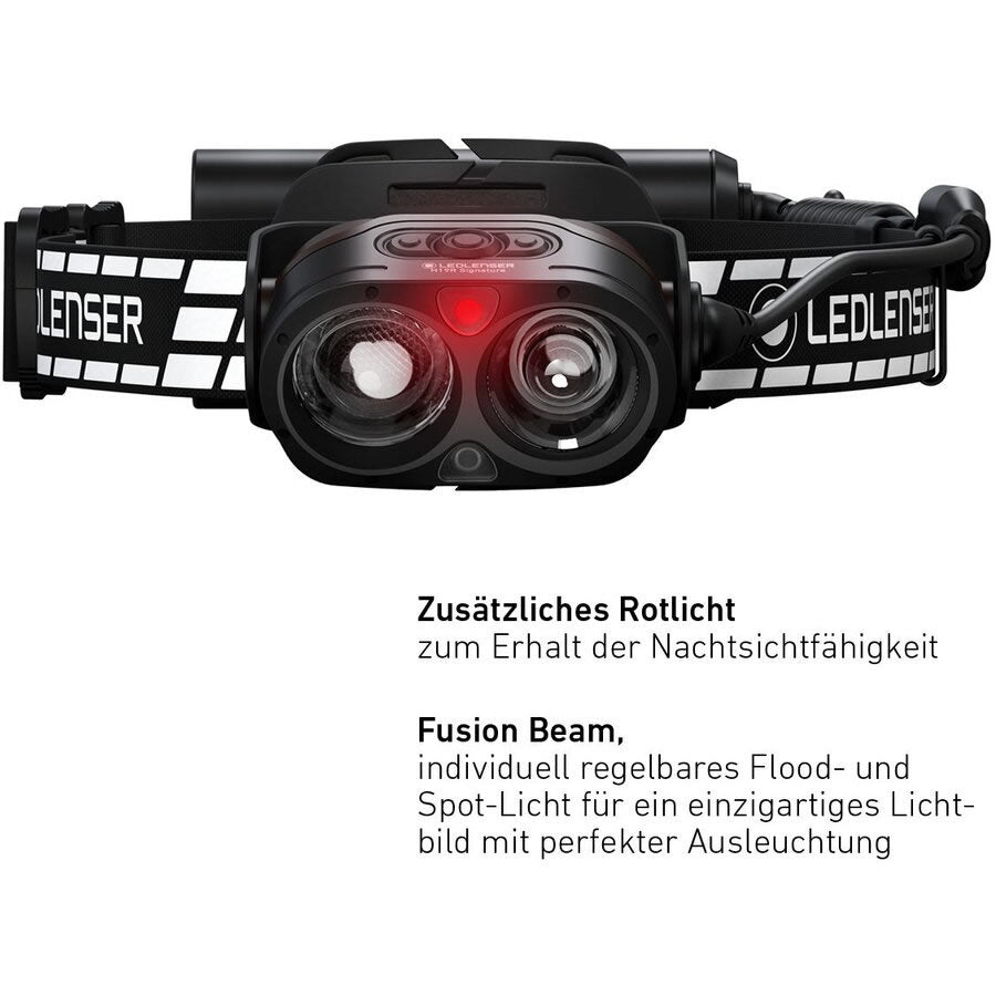 Lanterna Cap Led Lenser H19R Signature 1800lm + Cablu Magnetic
