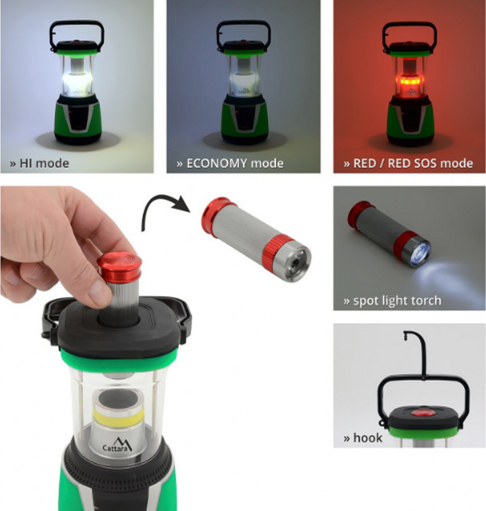 Lanterna Cattara Cu LED 300lm cu telecomanda Camping TT13150