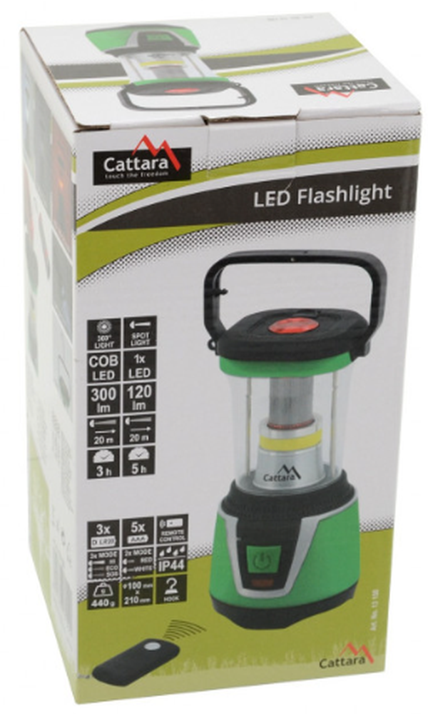 Lanterna Cattara Cu LED 300lm cu telecomanda Camping TT13150