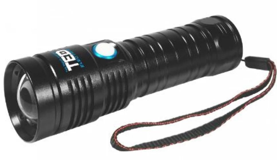 Lanterna Cu Acumulator Litiu TED L26650x1 Metal Led XPH50 ZOOM Inc.220V + Cablu Micro USB YM-123 / FS-001 TED002204
