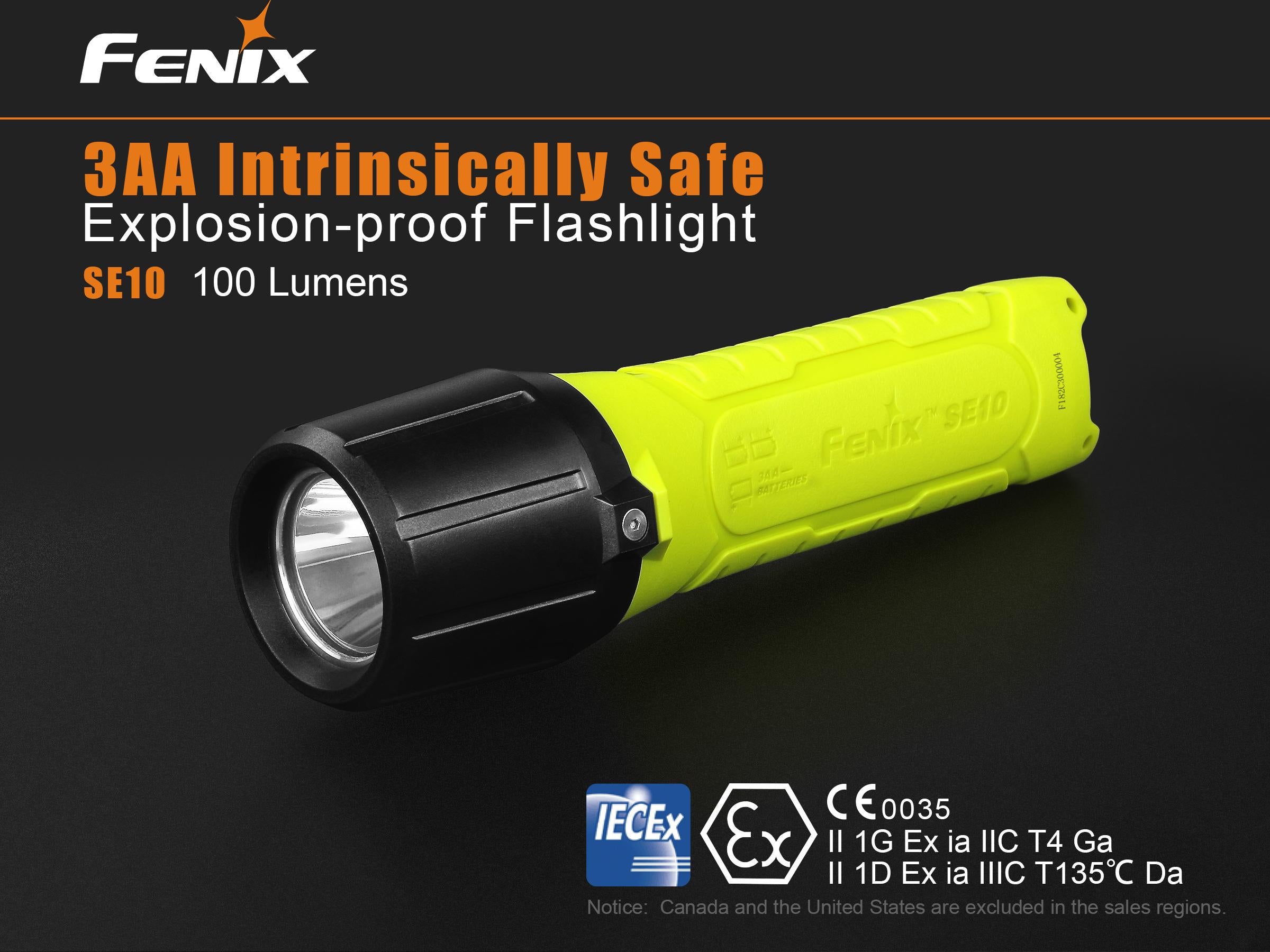 Lanterna Fenix ATEX Model SE10