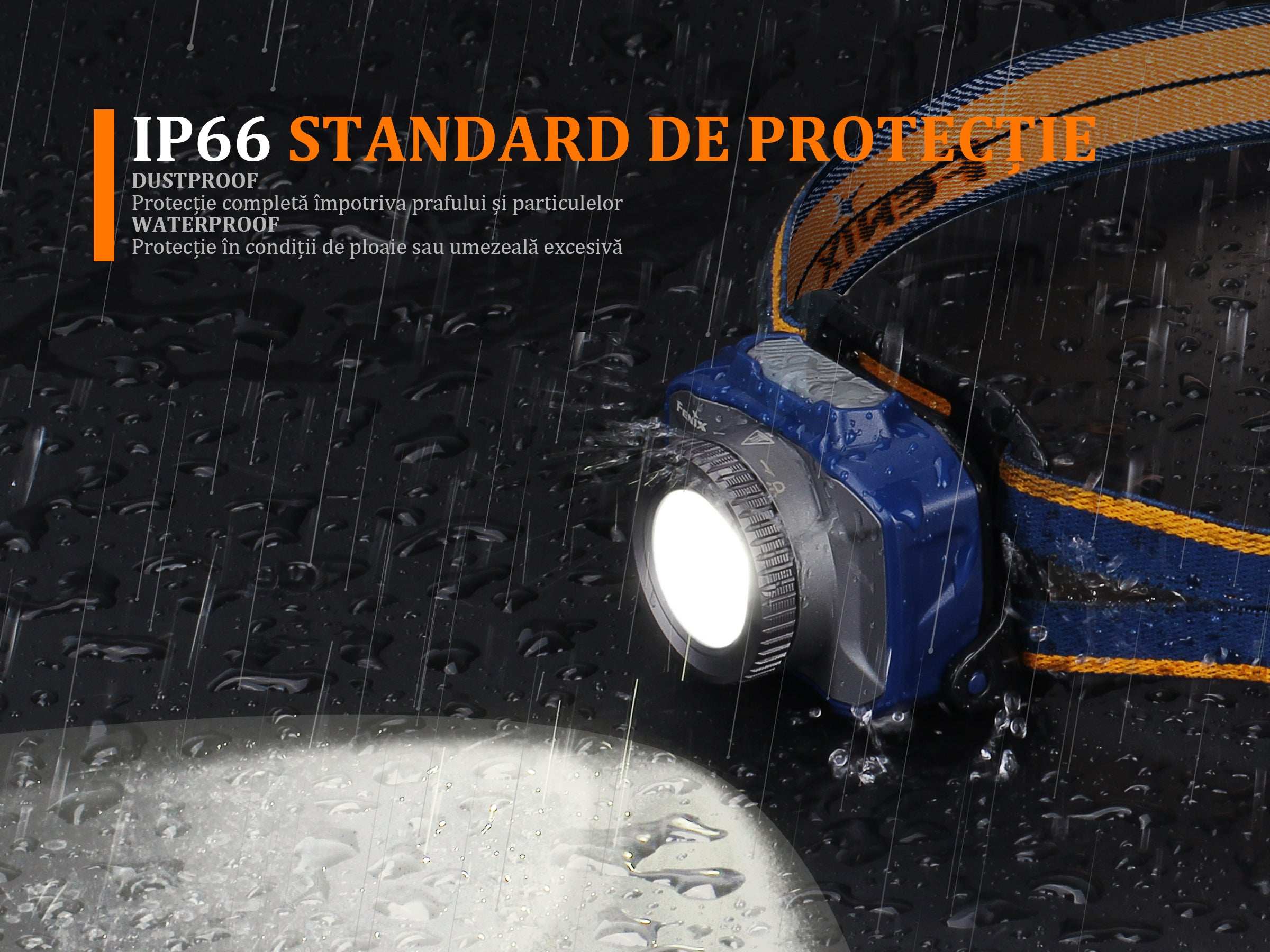 Lanterna Fenix Frontala Model HL40R BLUE