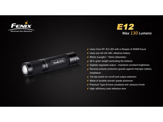 Lanterna Fenix Model E12