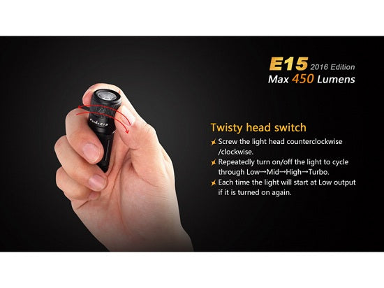 Lanterna Fenix Model E15 Editie 2016