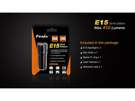 Lanterna Fenix Model E15 Editie 2016