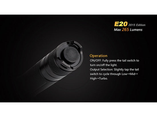 Lanterna Fenix Model E20 Editie 2015