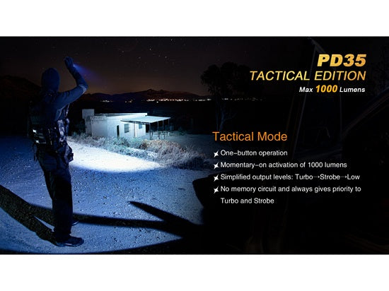 Lanterna Fenix Model PD35 Tactical BLACK