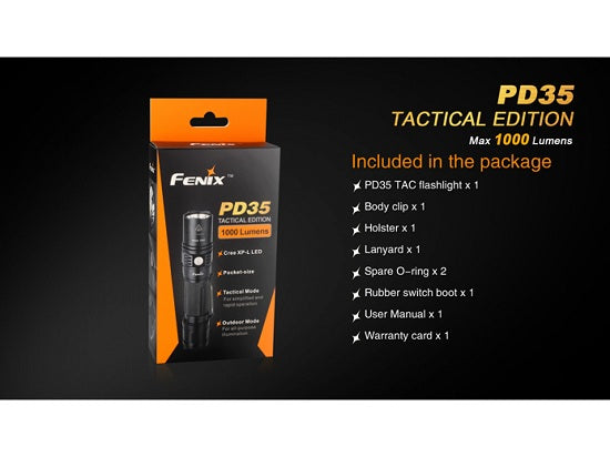 Lanterna Fenix Model PD35 Tactical BLACK