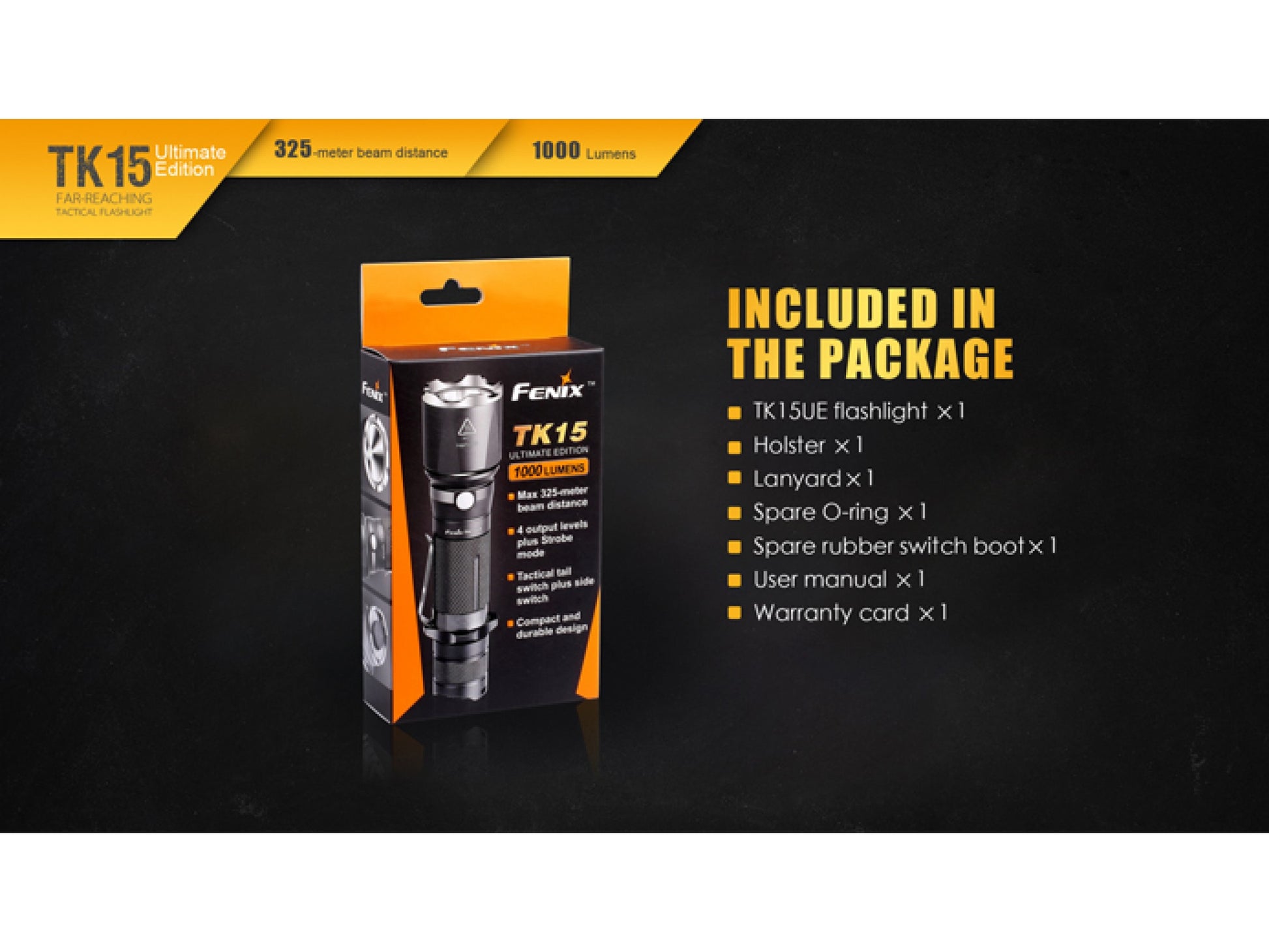 Lanterna Fenix Model TK15UE BLACK