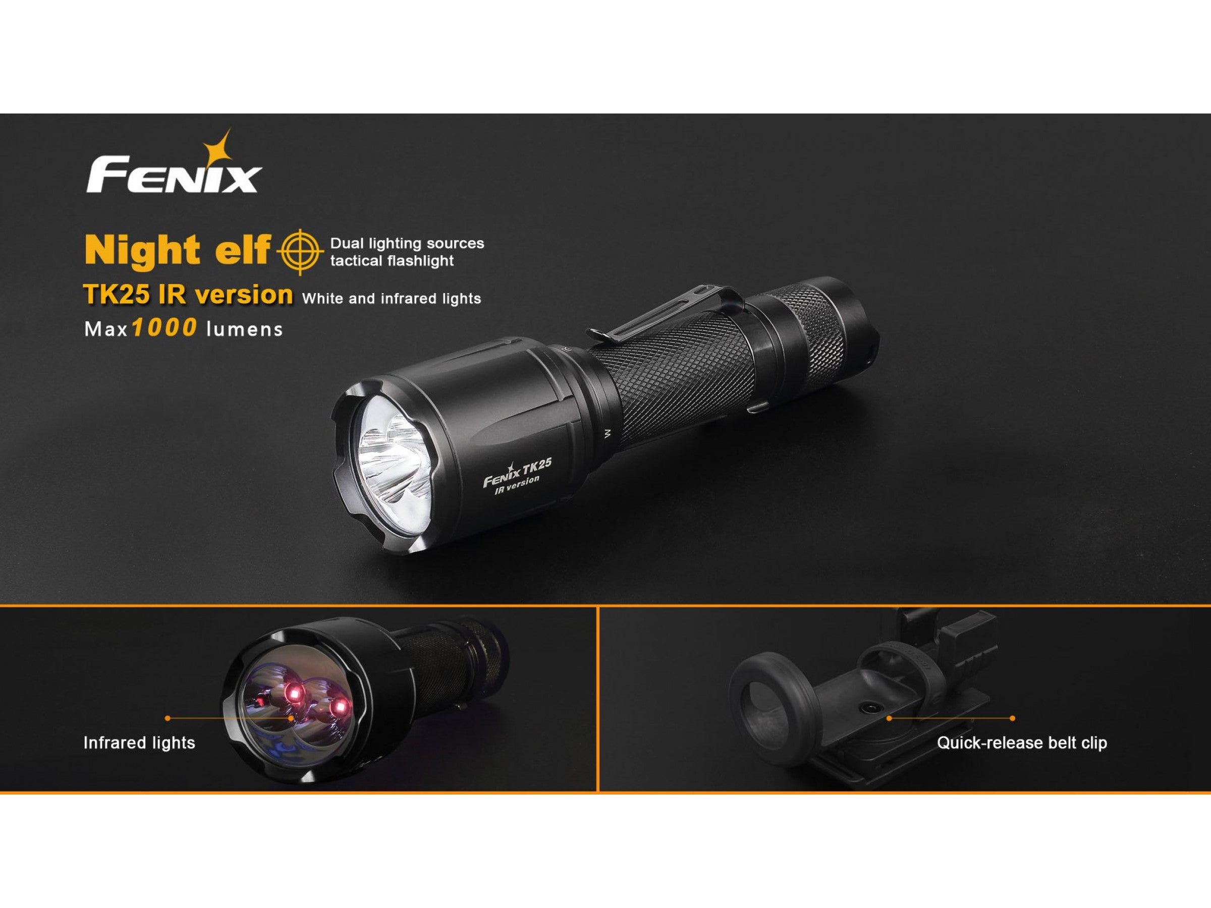 Lanterna Fenix Model TK25 Versiune IR