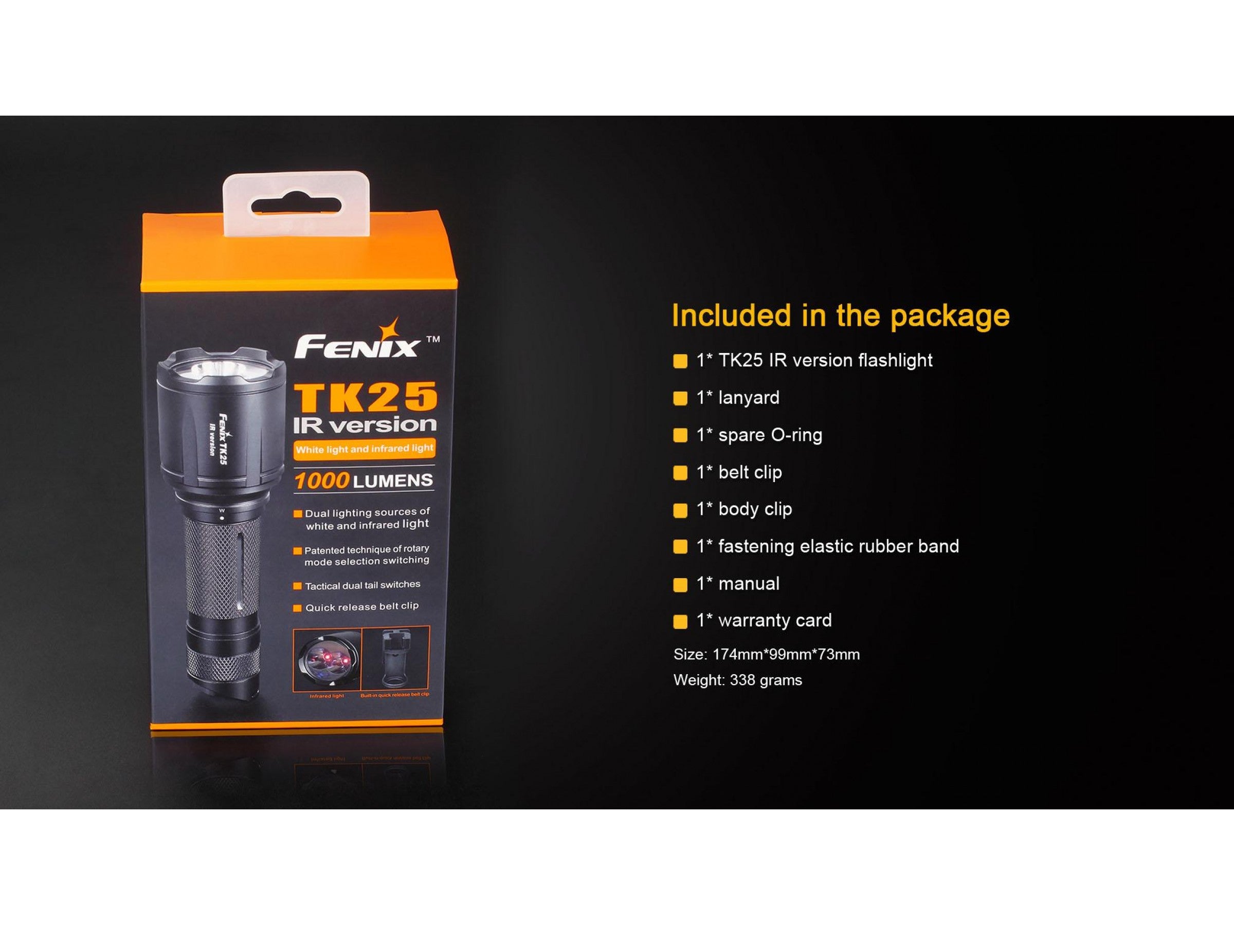 Lanterna Fenix Model TK25 Versiune IR