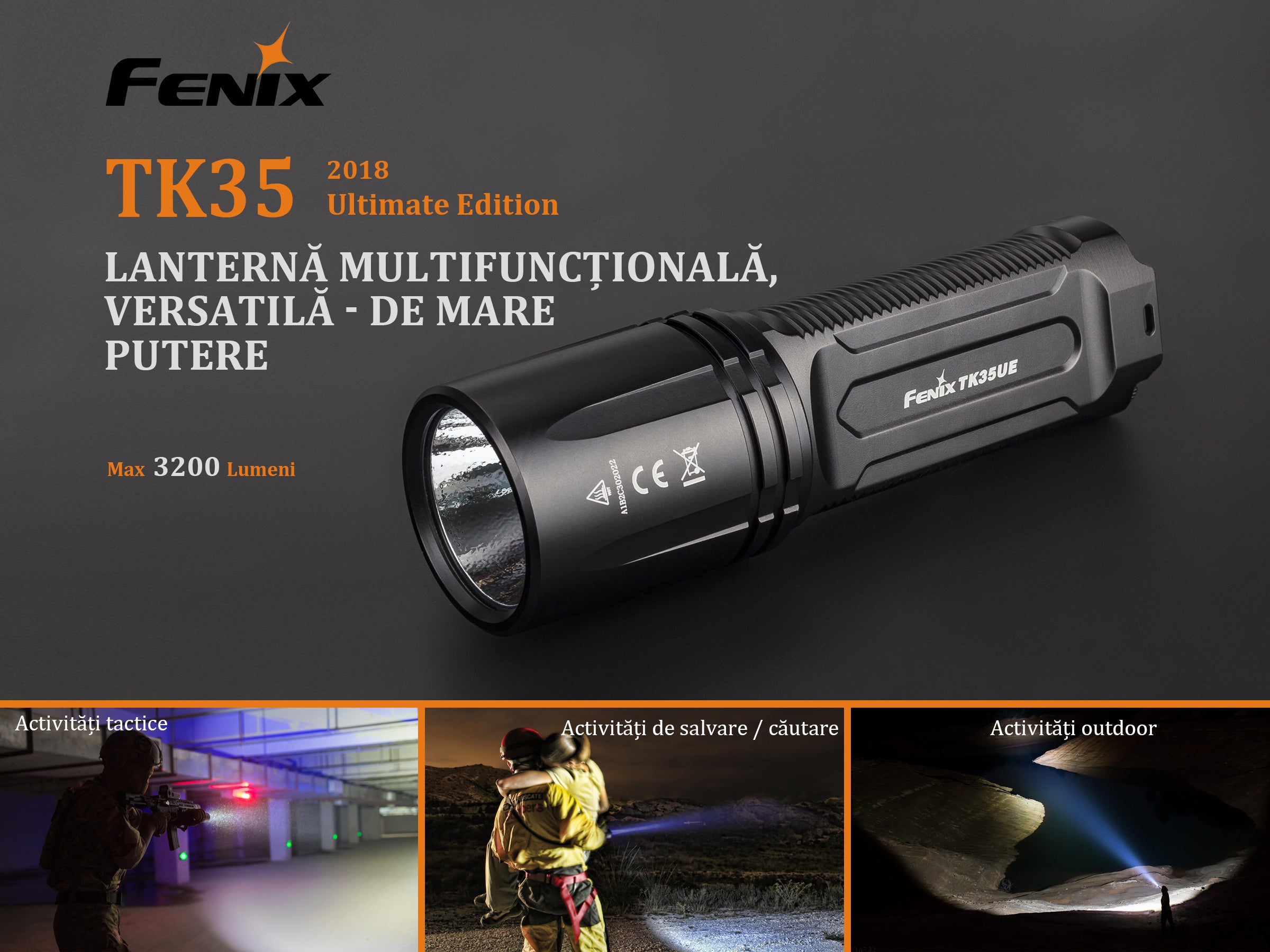 Lanterna Fenix Model TK35 UE  XHP 70  Editie 2018