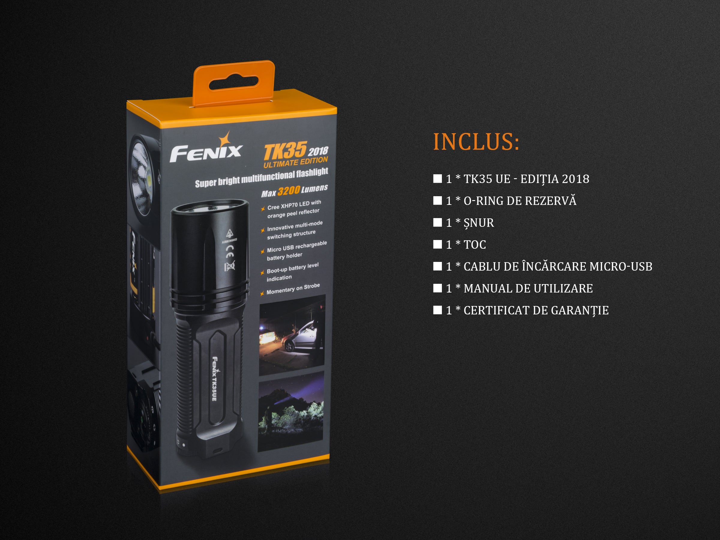 Lanterna Fenix Model TK35 UE  XHP 70  Editie 2018