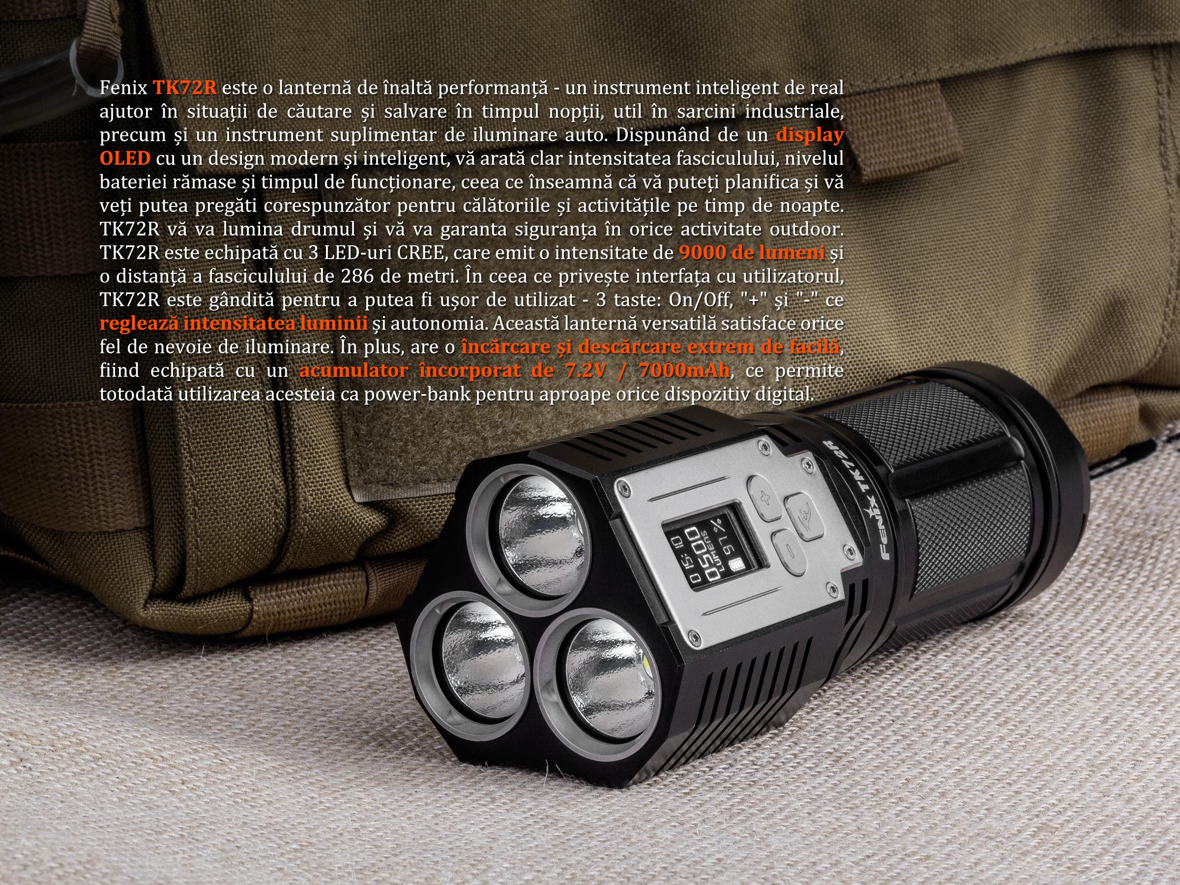 Lanterna Fenix Model TK72R
