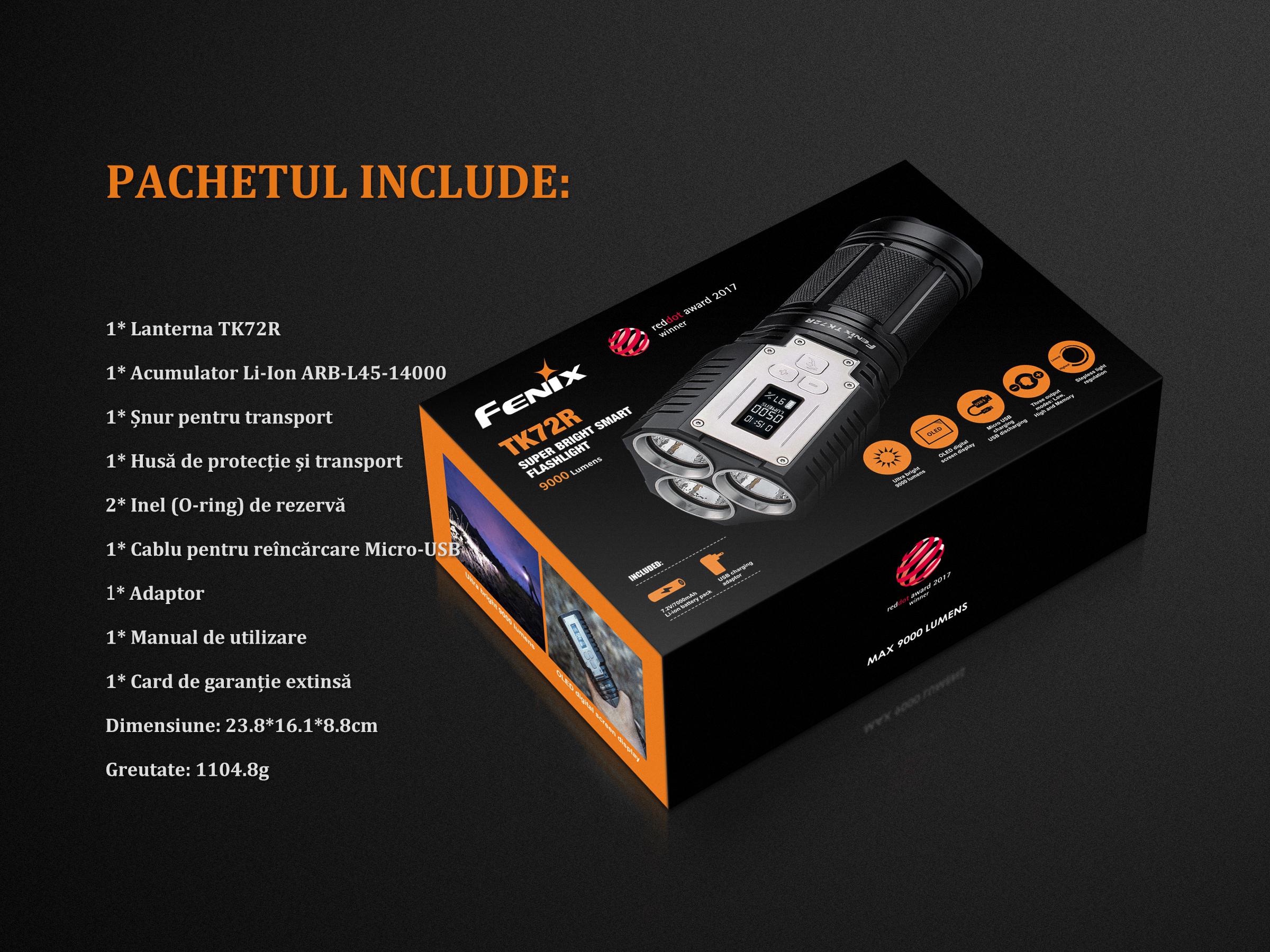 Lanterna Fenix Model TK72R