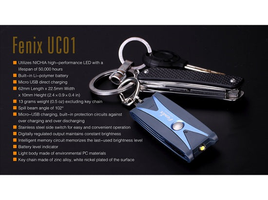 Lanterna Fenix Model UC01 BLUE