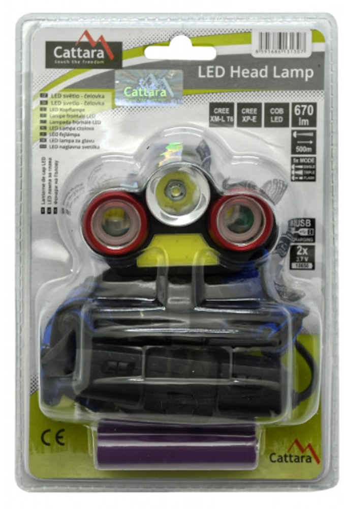 Lanterna Frontala Cattara LED 670lm Trio TT13130