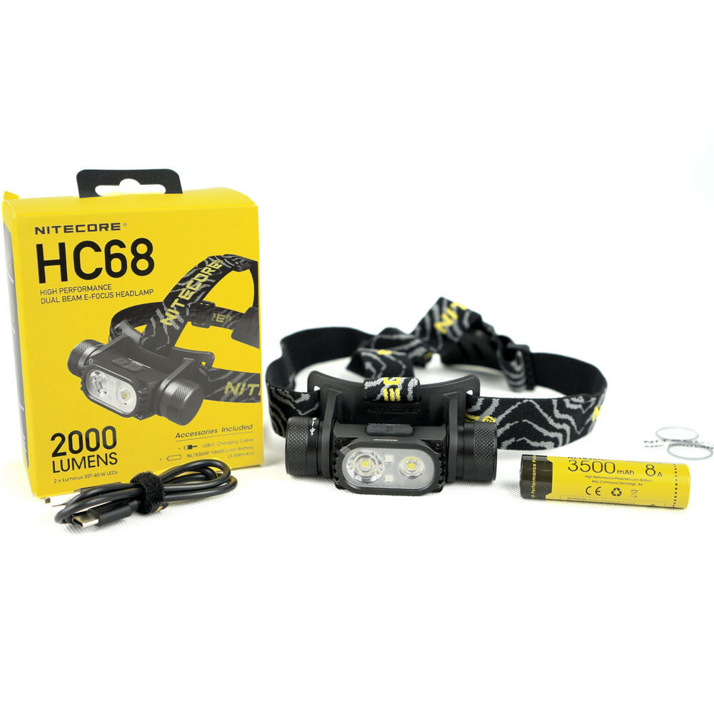 Lanterna Frontala Reincarcabila Nitecore Headlamp HC68 (1x18650) Luminus SST-40-W (2000 lumen)