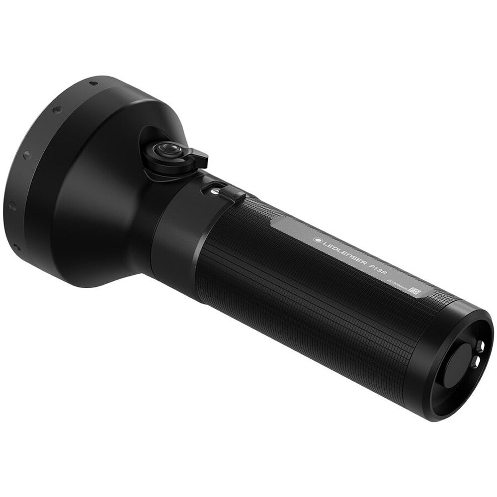 Lanterna LED LENSER P18R Black Box 6500lm/Li-Ion + Cablu USB+Incarcator