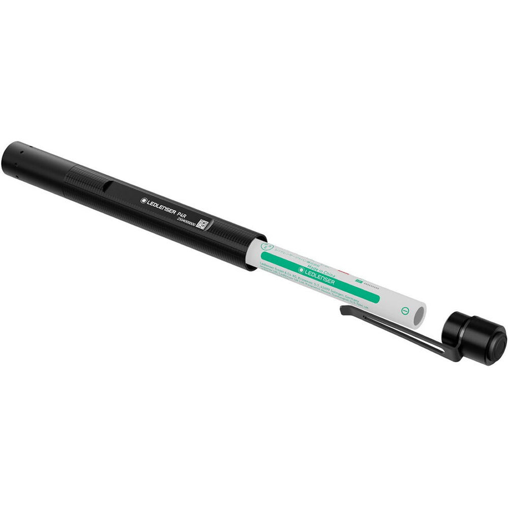 Lanterna LED LENSER P4R Black Box 300lm/Li-Ion + Cablu USB