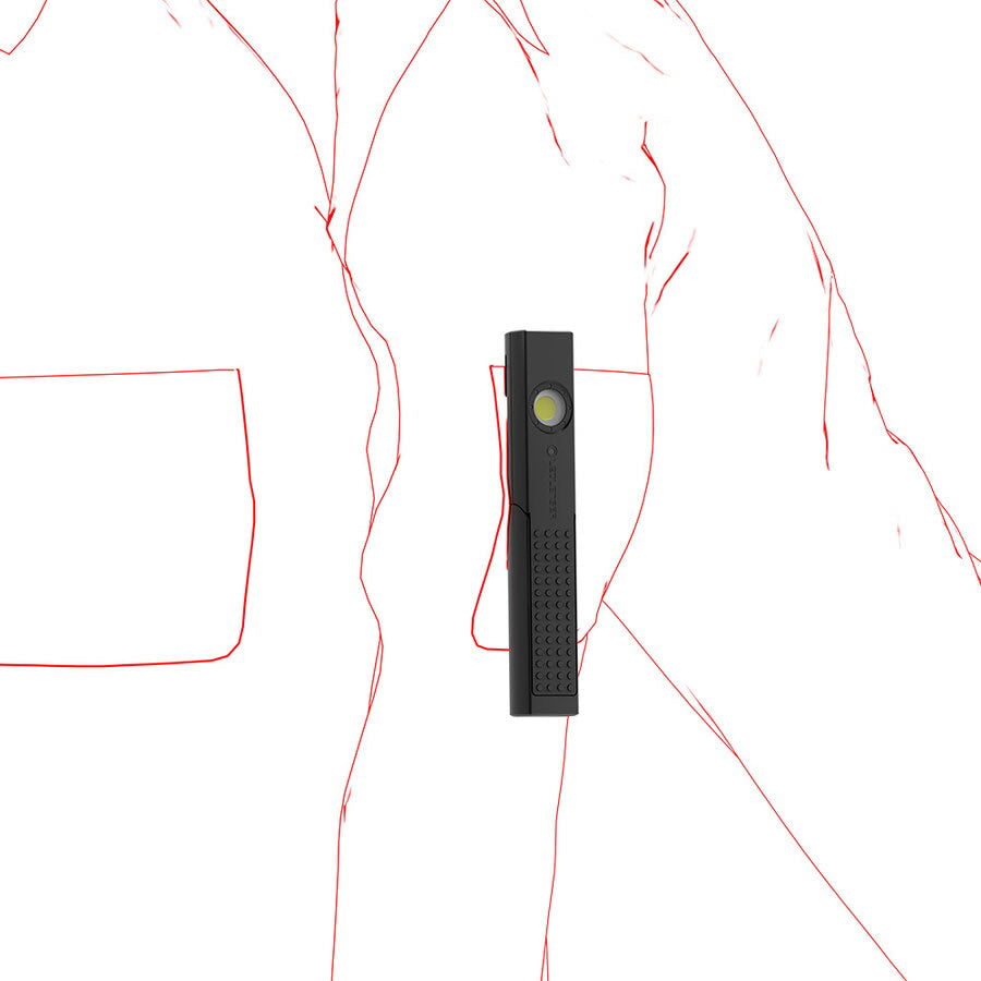 Lanterna Led Lenser W4R Work Black 220lm + USB