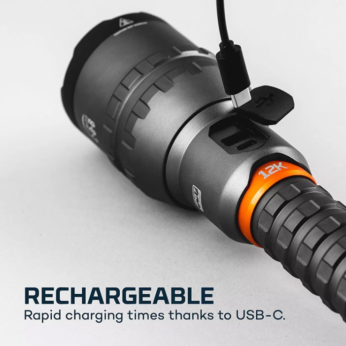 Lanterna Led NEBO 12K Rechargeable Torch, 12000 lm, Magnet, Aluminiu