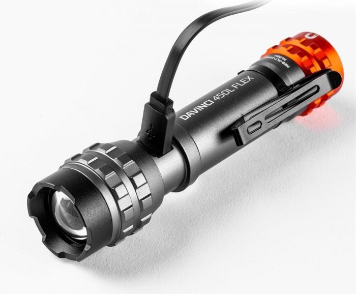 Lanterna Nebo DAVINCI 450L FLEX, 450 Lm, IPX4, 600 Mah Li-ion, Magnet, Aluminiu