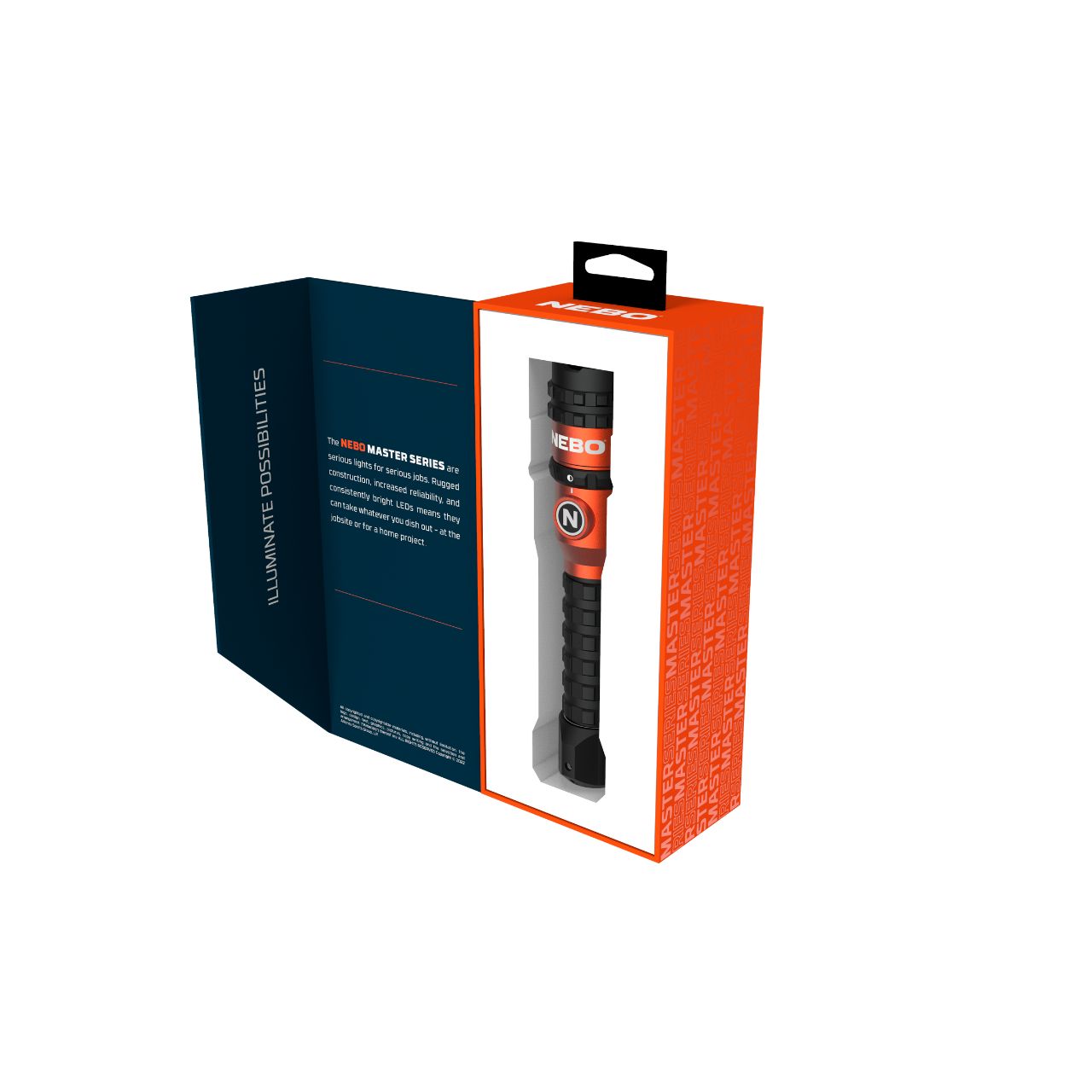 Lanterna Nebo Master Series FL1500, Rechargeable , Magnet , Aluminiu