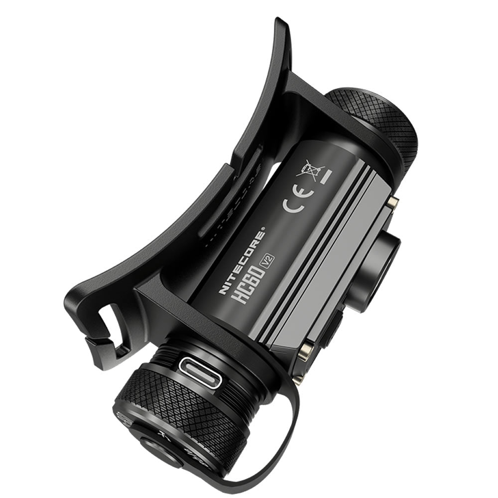 Lanterna Nitecore Headlamp HC60V2 (18650 Battery Included) + USB-C OSRAM P9 (1200 lumen)