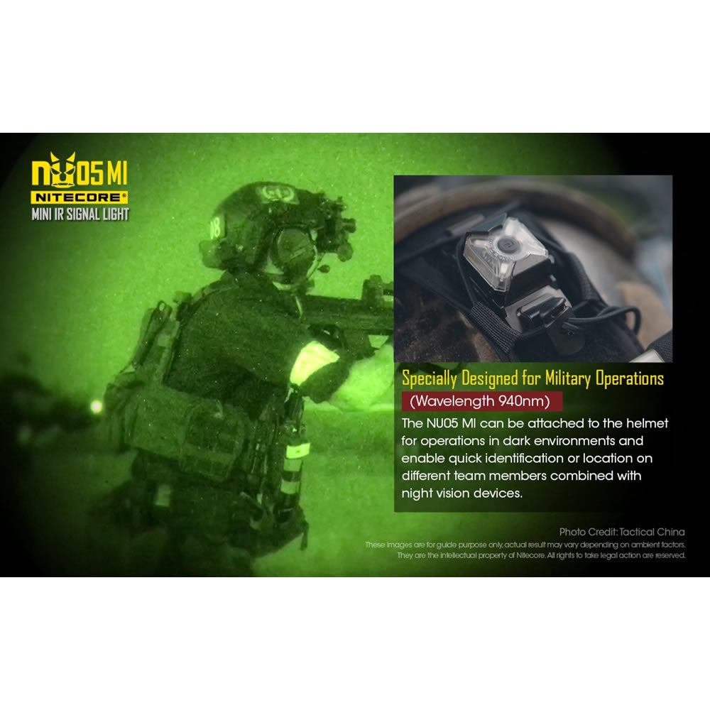 Lanterna Nitecore Military Flashlight NU05MI Rechargeable Infrared (940nm)
