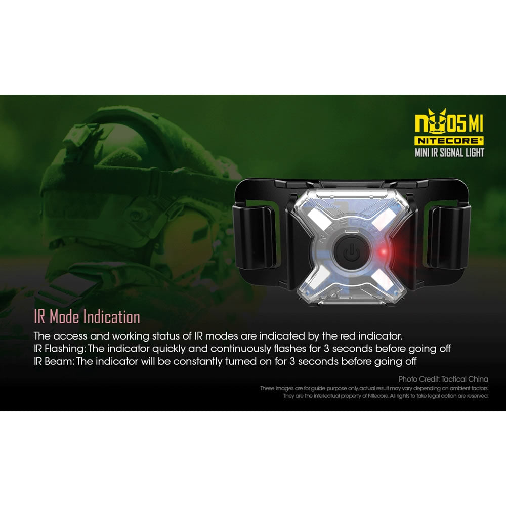 Lanterna Nitecore Military Flashlight NU05MI Rechargeable Infrared (940nm)
