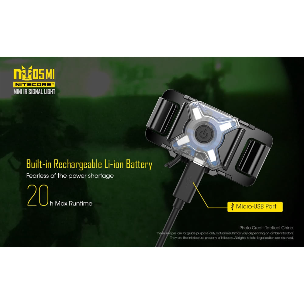 Lanterna Nitecore Military Flashlight NU05MI Rechargeable Infrared (940nm)