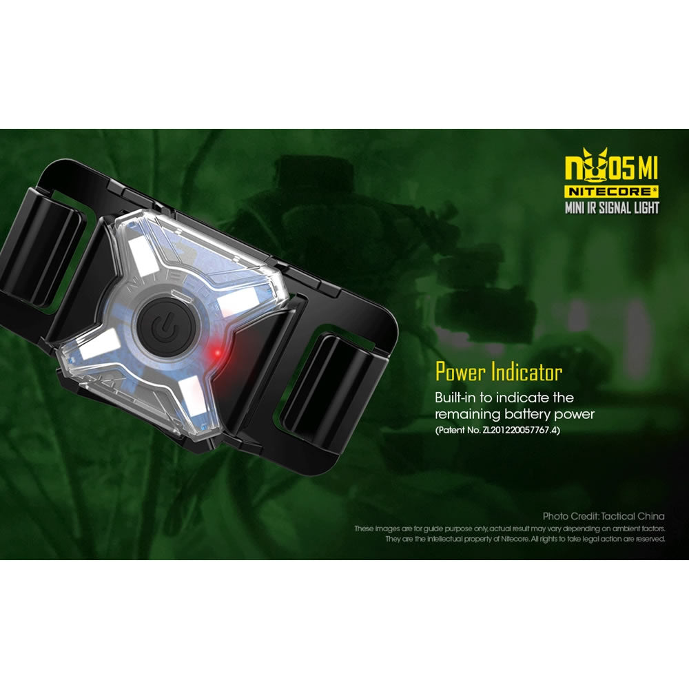 Lanterna Nitecore Military Flashlight NU05MI Rechargeable Infrared (940nm)
