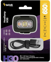 Lanterna Technik Headlamp H30 (Built-in battery) SST20 LED + red light + USB-C 650L