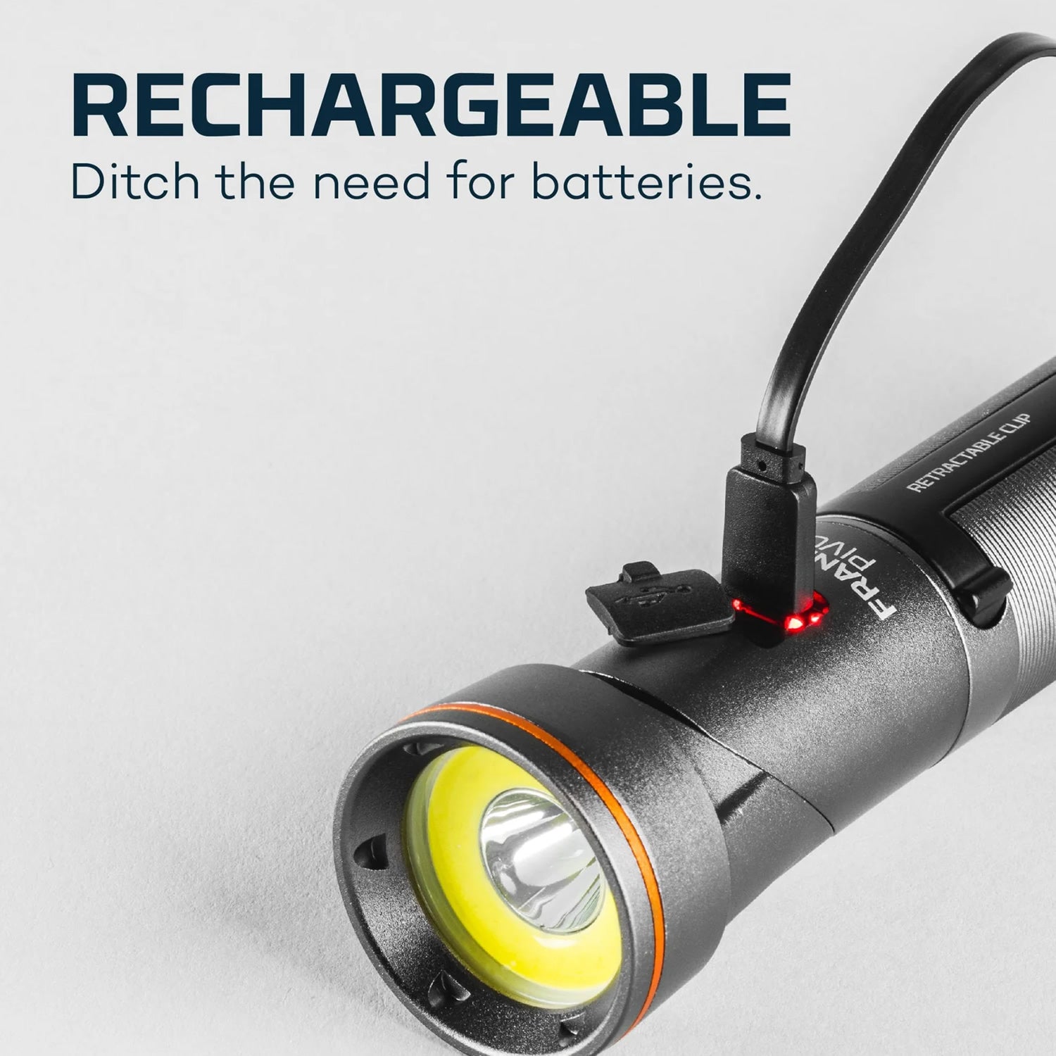 Lanterna cu Led NEBO Franklin Pivot, 300 lm, IPX4, 2000mAh Li-Ion, Magnet, Aluminiu