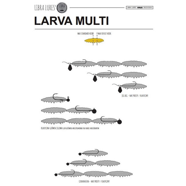 Larva Libra Lures Multi Larva 038, 5*2.5cm, 25buc/plic